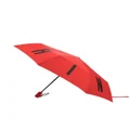 Moschino logo-print panelled umbrella - Red