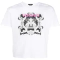 Versace graphic-print cotton T-shirt - White