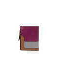 Marni colour-block leather wallet - Purple