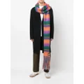 Marni striped knitted scarf - Orange