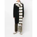 Marni striped pattern scarf - White
