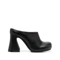 Marni block-heel leather mules - Black