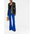 Versace ribbed flared trousers - Blue