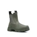 GANNI rubber Chelsea boots - Green