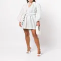 Lisa Marie Fernandez striped linen mini dress - White