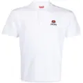Kenzo Boky Flower embroidered polo shirt - White