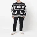 ETRO patterned-jacquard knitted jumper - Blue