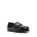 Sergio Rossi buckled leather moccasin loafers - Black