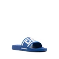 Dolce & Gabbana logo-print detail pool slides - Blue