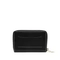 Stella McCartney logo-print detail zipped wallet - Black