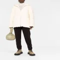 Jil Sander padded zip-up cotton hooded coat - Neutrals