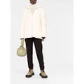 Jil Sander padded zip-up cotton hooded coat - Neutrals