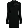 Blumarine cut-out wool mini dress - Black