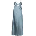Michelle Mason cut-out detail silk gown - Blue
