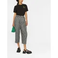 Kenzo checkerboard-print culotte-length trousers - Black