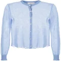 Tory Burch button-down fitted cardigan - Blue