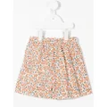 Little Bambah floral-print cotton-blend shorts - Orange