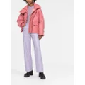Stella McCartney faux-leather puffer jacket - Pink