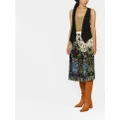 ETRO floral-print pleated skirt - Neutrals