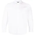 Moschino embroidered-logo detail shirt - White