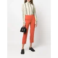 Theory cropped tapered-leg trousers - Orange