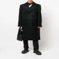 Rick Owens double-breasted wide-lapel coat - Black