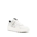 Moncler logo-patch low-top leather sneakers - White