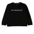Givenchy Kids logo-print long-sleeve sweatshirt - Black