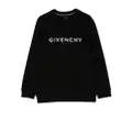 Givenchy Kids logo-print long-sleeve sweatshirt - Black