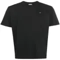 Diesel T-Just-Microdiv logo-embroidered T-shirt - Black