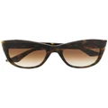Dita Eyewear Kader oversized-frame sunglasses - Brown