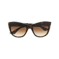 Dita Eyewear Kader oversized-frame sunglasses - Brown