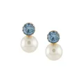 Jennifer Behr Ines pearl earrings - Blue