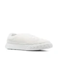 Casadei faux-shearling low-top sneakers - White