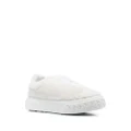 Casadei faux-shearling low-top sneakers - White