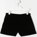 Bonpoint velvet-effect zip shorts - Black