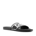 Dolce & Gabbana logo-print beach sliders - Black