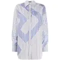 Versace Greca-pattern long-sleeve shirt - White