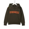 Dsquared2 Kids logo-print long-sleeve hoodie - Green