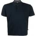 BOSS embroidered logo polo shirt - Blue