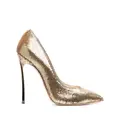 Casadei sequin-embellished 115mm heel pumps - Gold