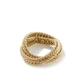 John Hardy 14kt yellow gold Kami Chain 4.5mm crossover ring