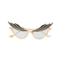 Gucci Eyewear Hollywood Forever cat-eye sunglasses - Neutrals