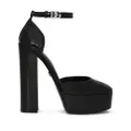 Dolce & Gabbana 145mm patent leather platform pumps - Black