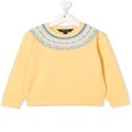 Ralph Lauren Kids Fair Isle fleece sweatshirt - Yellow
