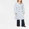Theory double-breasted belted coat - Blue