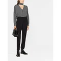 Brunello Cucinelli high-waisted tapered trousers - Black