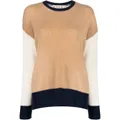 Marni colour-block cashmere jumper - Neutrals