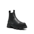 GANNI rear-logo chelsea boots - Black