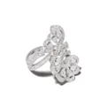 Chopard 18kt white gold Precious Lace Vague diamond ring - Silver